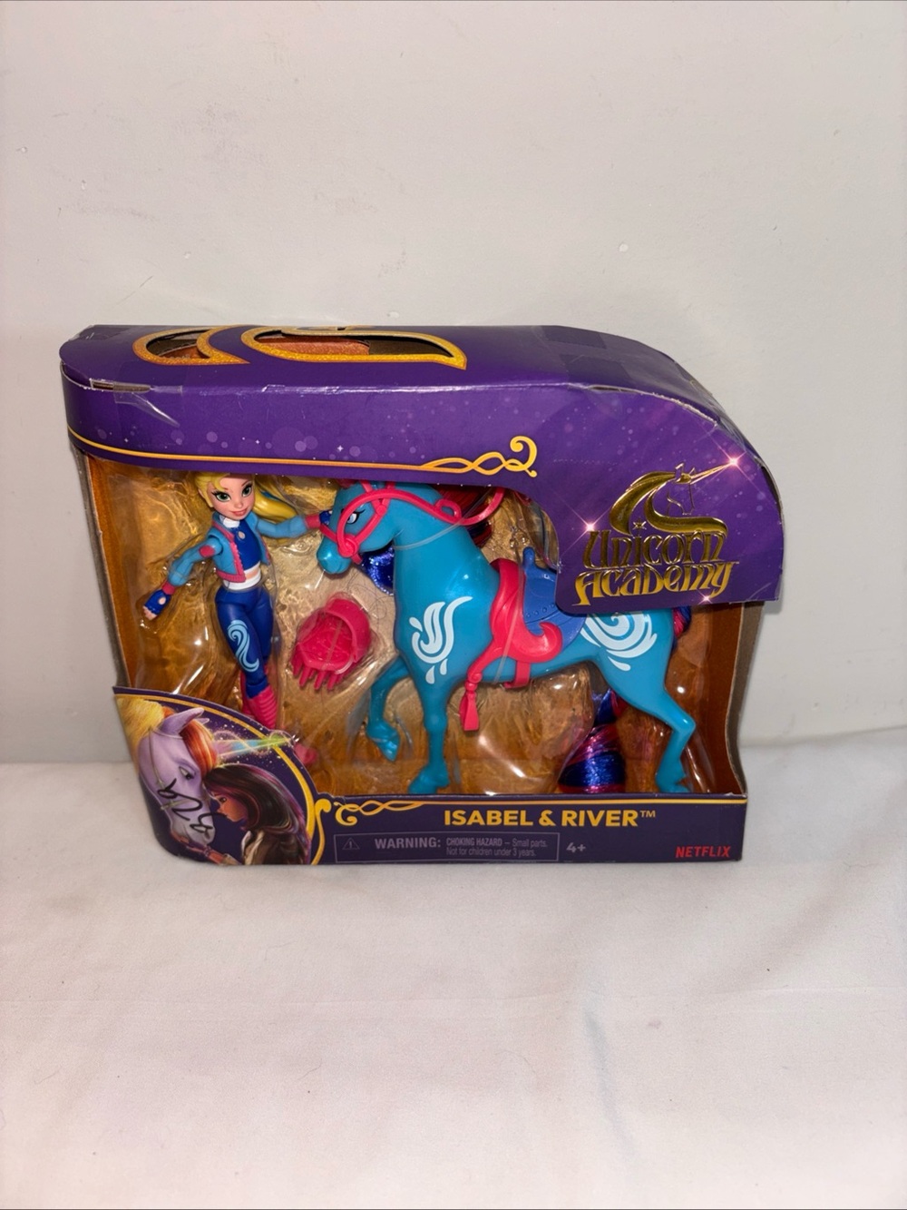 Isabel & River Blue Horse Doll Set
